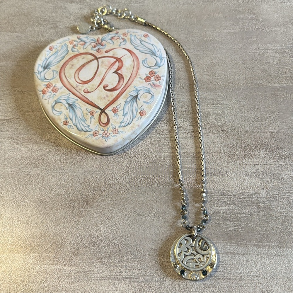 Brighton Contempo Jeweled Disc Pendant Necklace